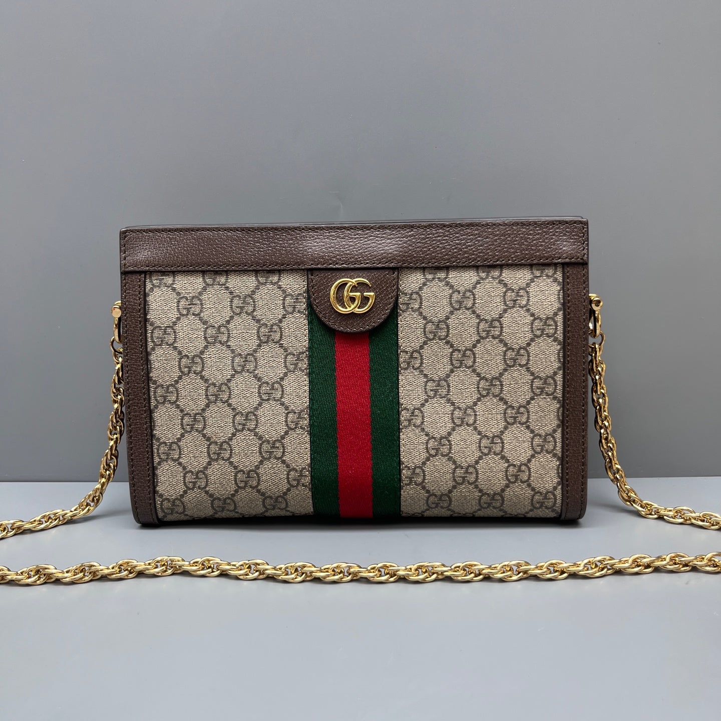 Gucci - Ophidia GG Supreme Chain Wallet - Coated canvas and leather - Beige - (Small)
