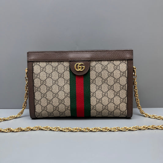 Gucci - Ophidia GG Supreme Chain Wallet - Coated canvas and leather - Beige - (Small)
