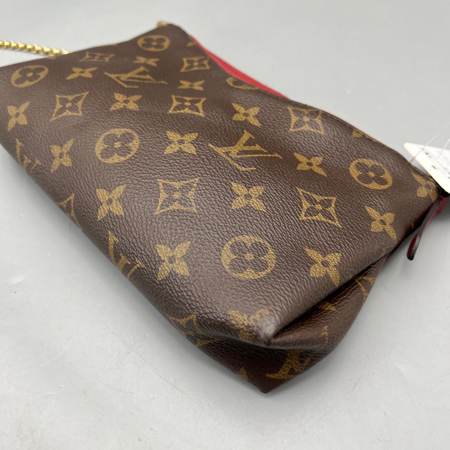 Louis Vuitton - Pochette Accessoires (Red Interior) - Monogram coated canvas with red grained leather trim - Brown - (mini)
