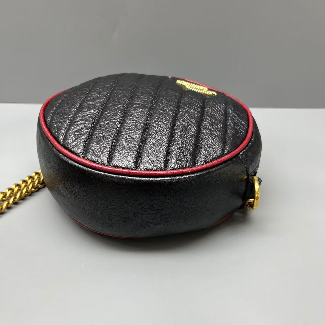 Gucci - GG Marmont Round Mini Bag - Leather - Multicolour - (Mini)