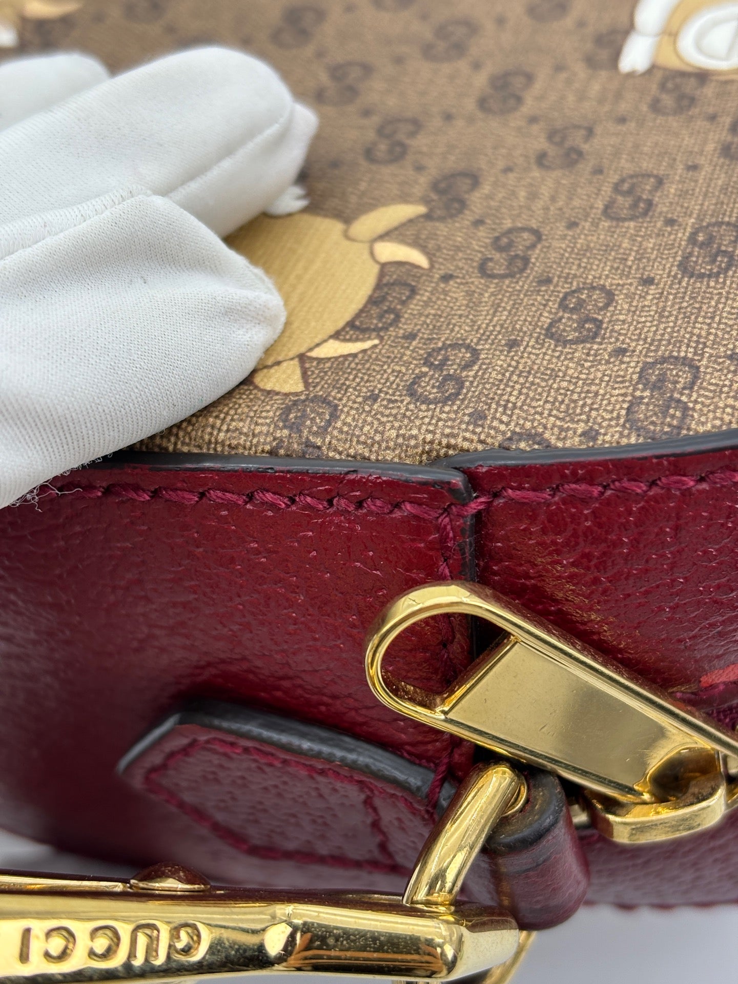Gucci - Doraemon x GG Supreme Camera Bag - Coated canvas with leather trim - Brown - (Small)