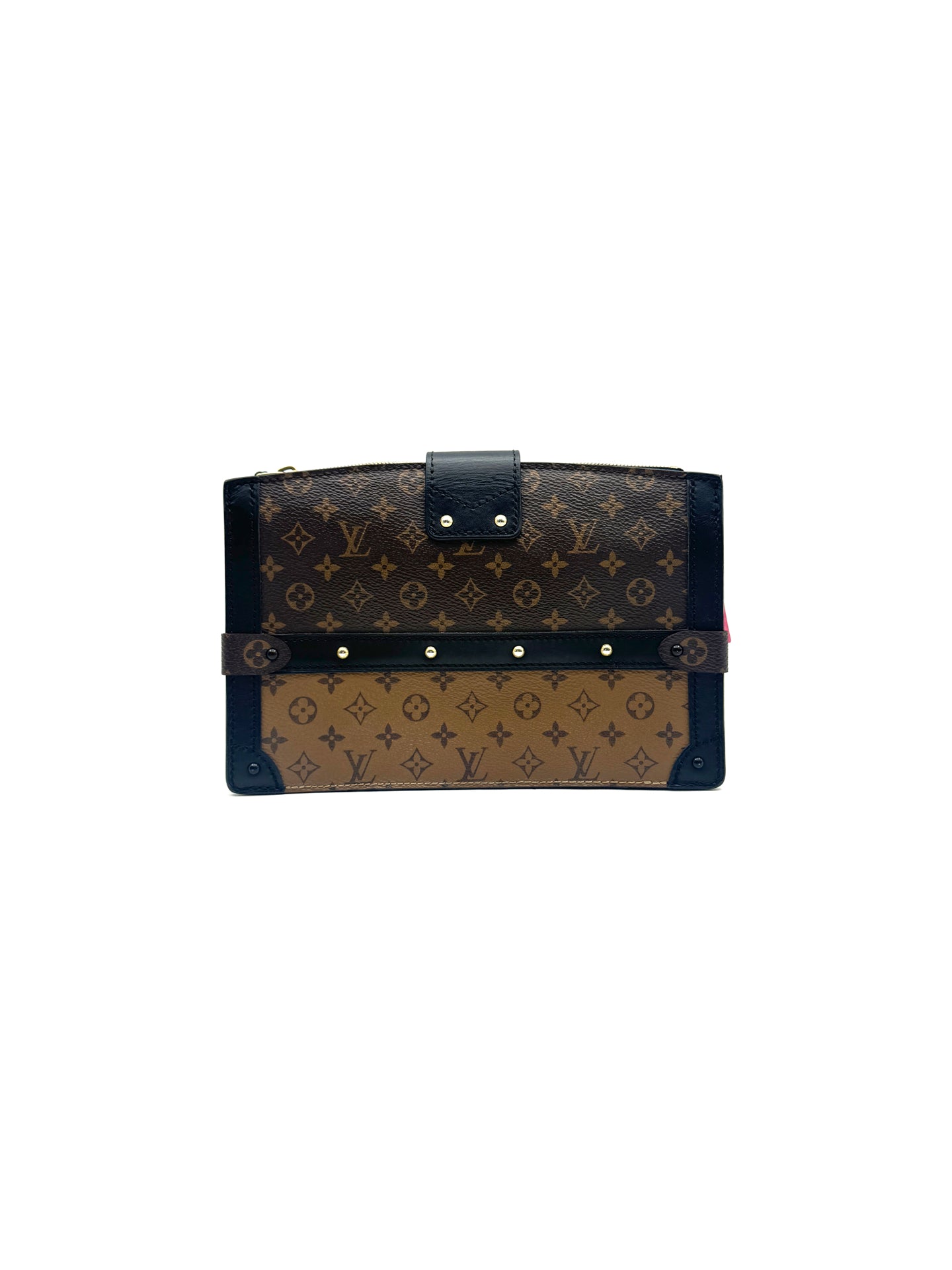Louis Vuitton - Trunk Clutch - Coated canvas with cowhide leather trim - Brown - (Mini)