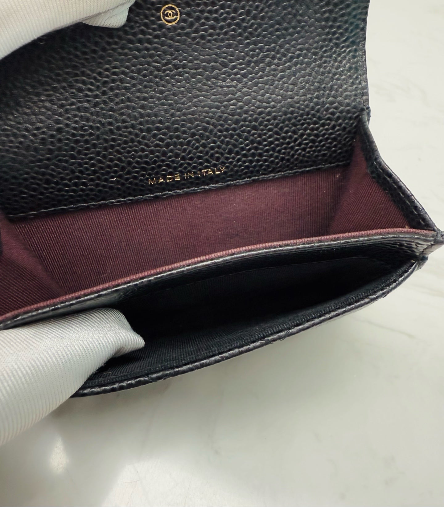 Chanel - Classic Quilted Card Holder - Caviar leather - Black with Gold-Tone Hardware - (mini)