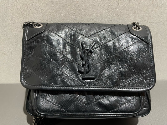 Saint Laurent - Niki Baby Chain Bag - Leather - Black - (small)