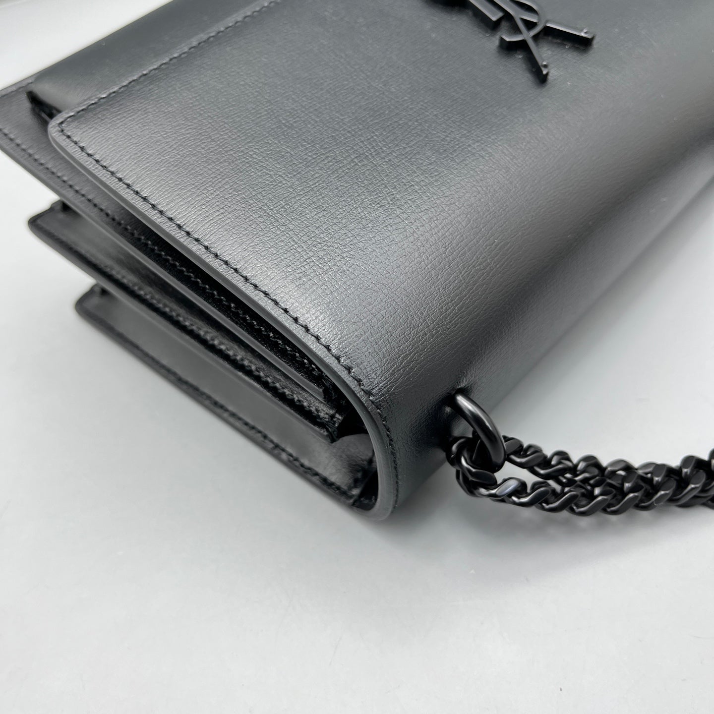 Saint Laurent - Sunset Medium - Leather - Black - (Medium)