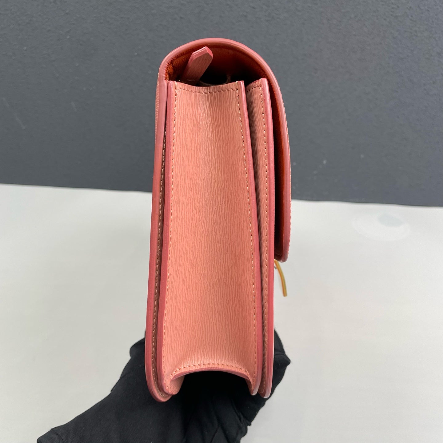 Celine - Medium Box Bag - Grained calfskin leather - Pink - (medium)