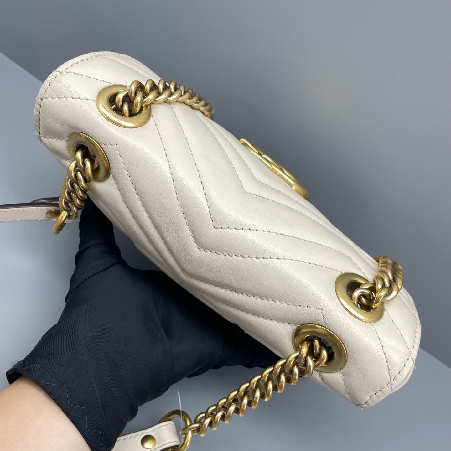 Gucci - Marmont Matelassé Mini Bag - Leather - White - (Mini)