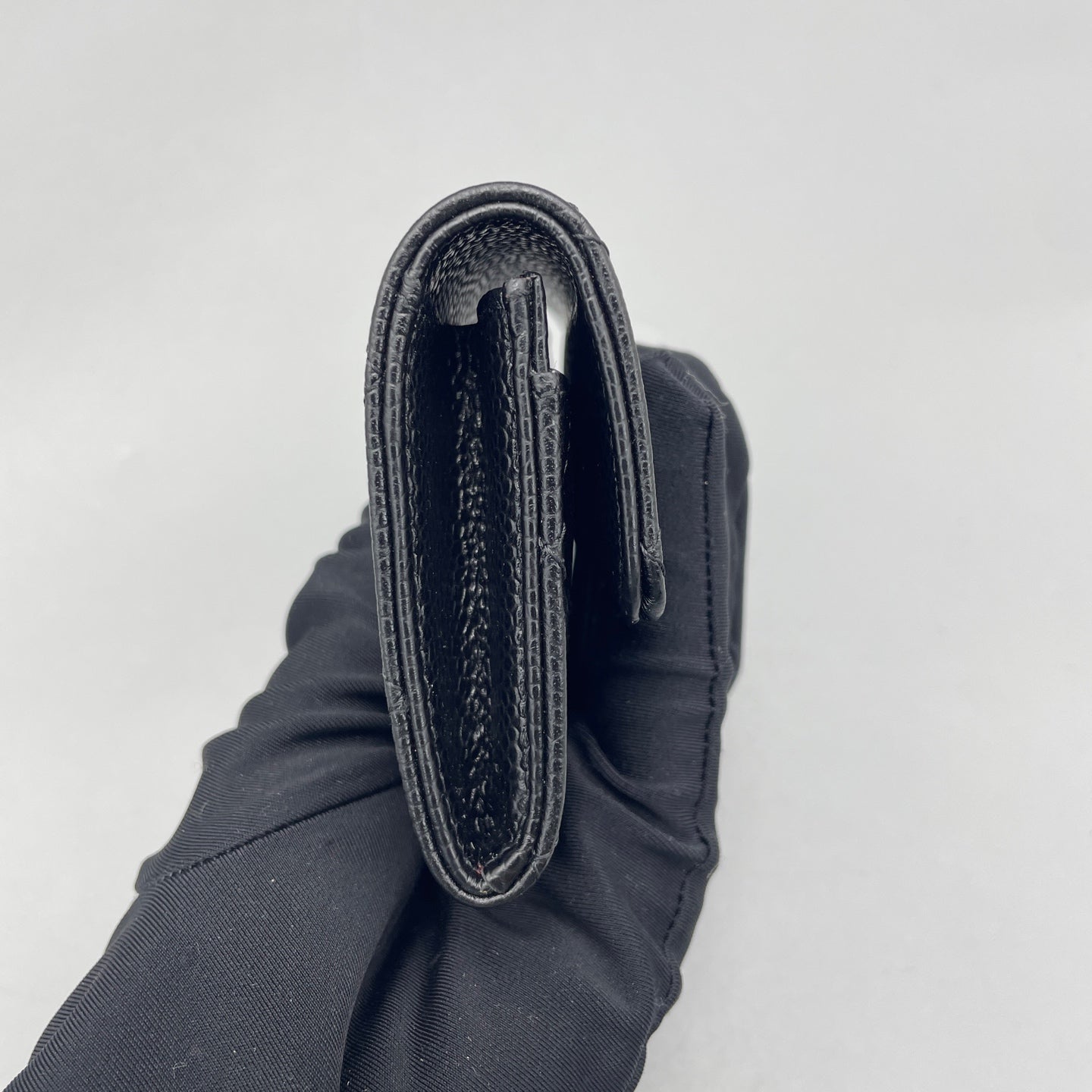 Chanel - Classic Quilted Card Holder - Grained calfskin leather - Black - (small)
