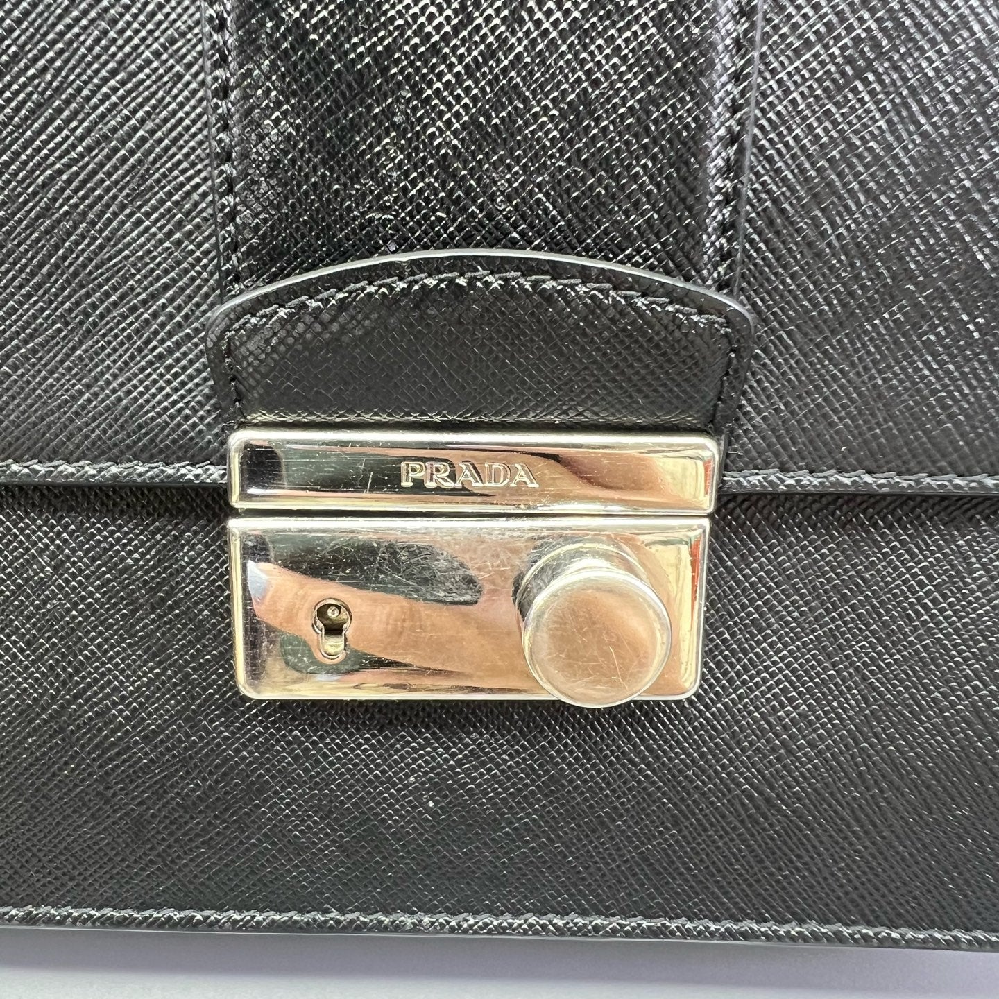 Prada - Chain Bag - Saffiano leather - Black - (small)