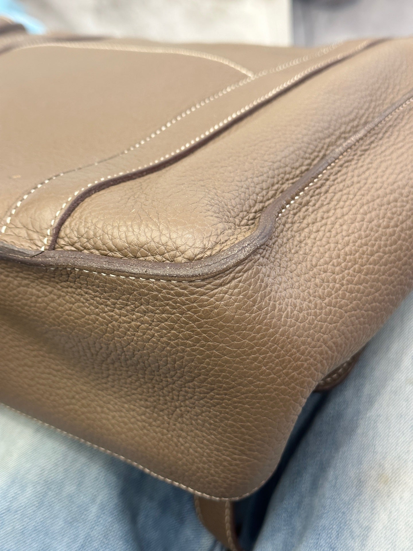 Hermès - Steve - Taurillon Clemence leather - Elephant Grey - (medium)
