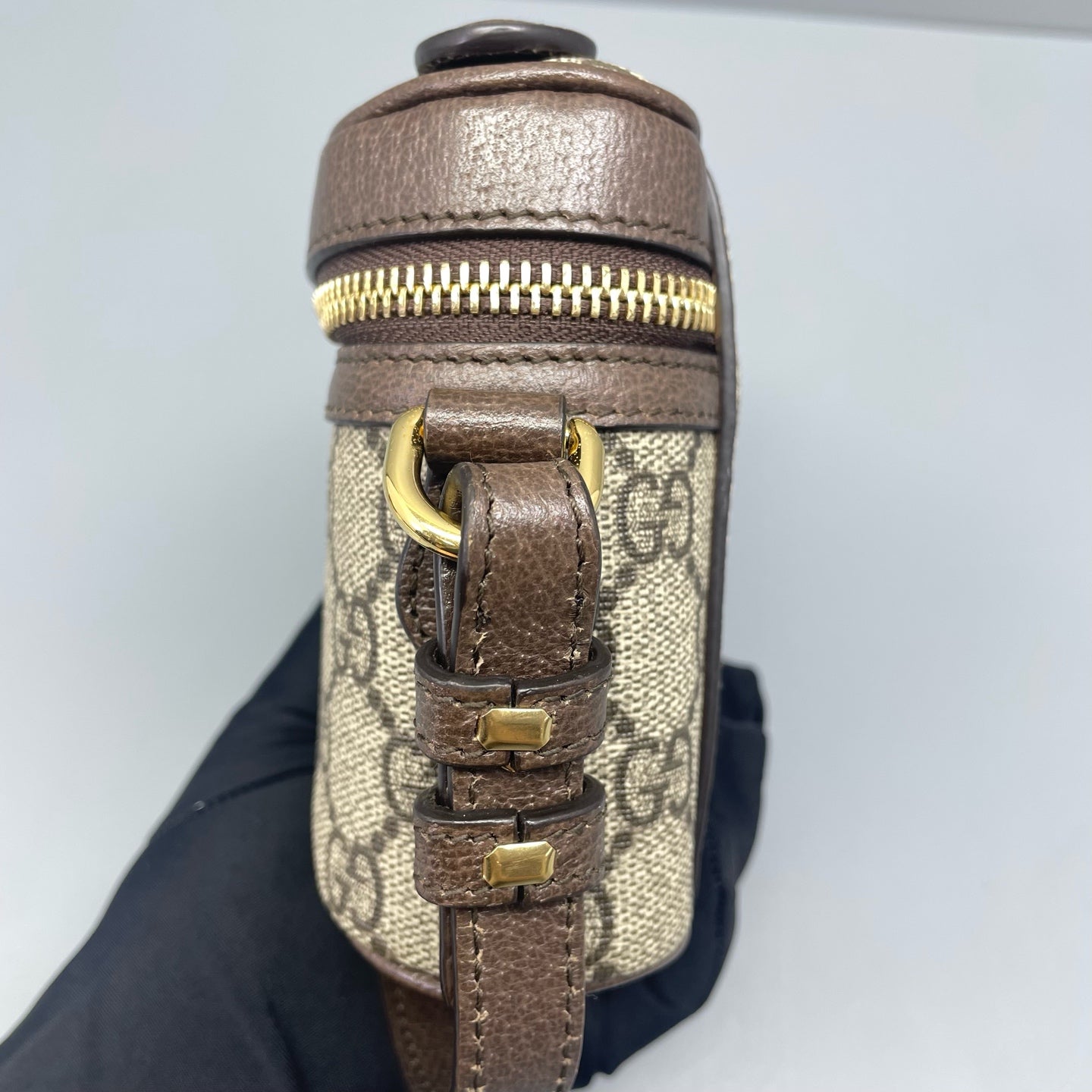 Gucci - Ophidia Mini Vanity Case - GG Supreme coated canvas with leather trim - Brown - (mini)