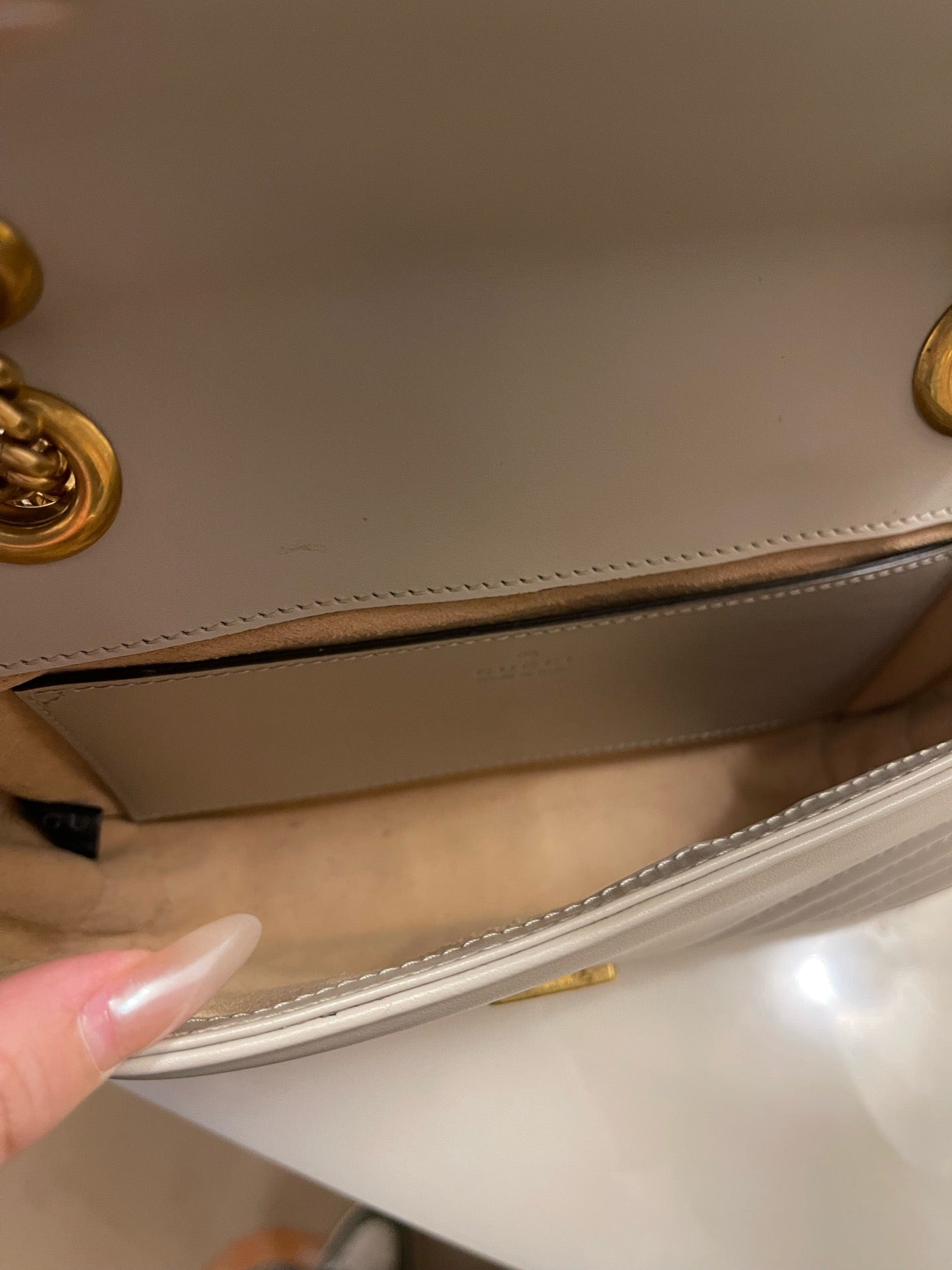 Gucci - GG Marmont Matelassé Mini Shoulder Bag - Leather - Grey - (mini)