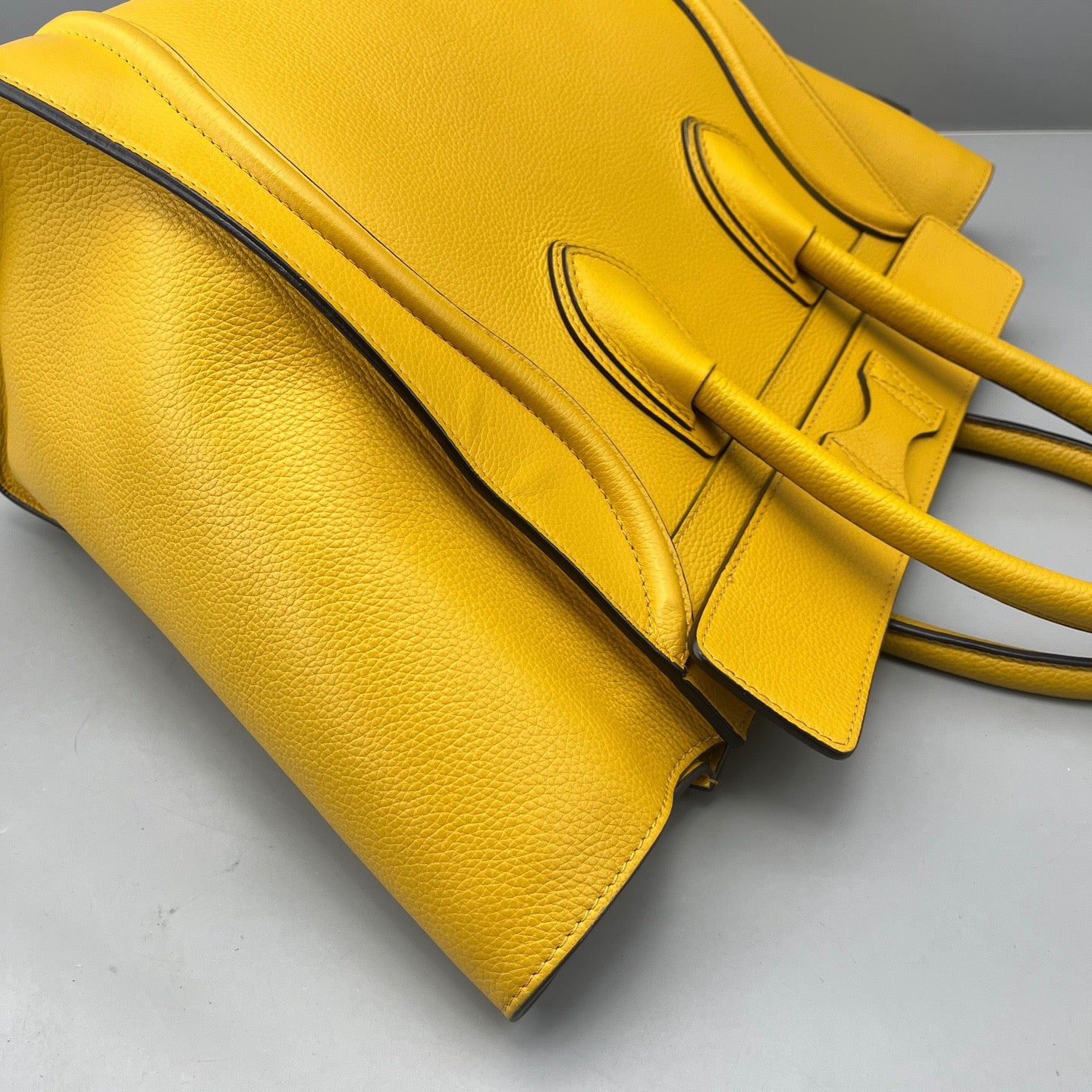 Celine - Luggage Mini - Grained calfskin leather - Yellow - (Mini)
