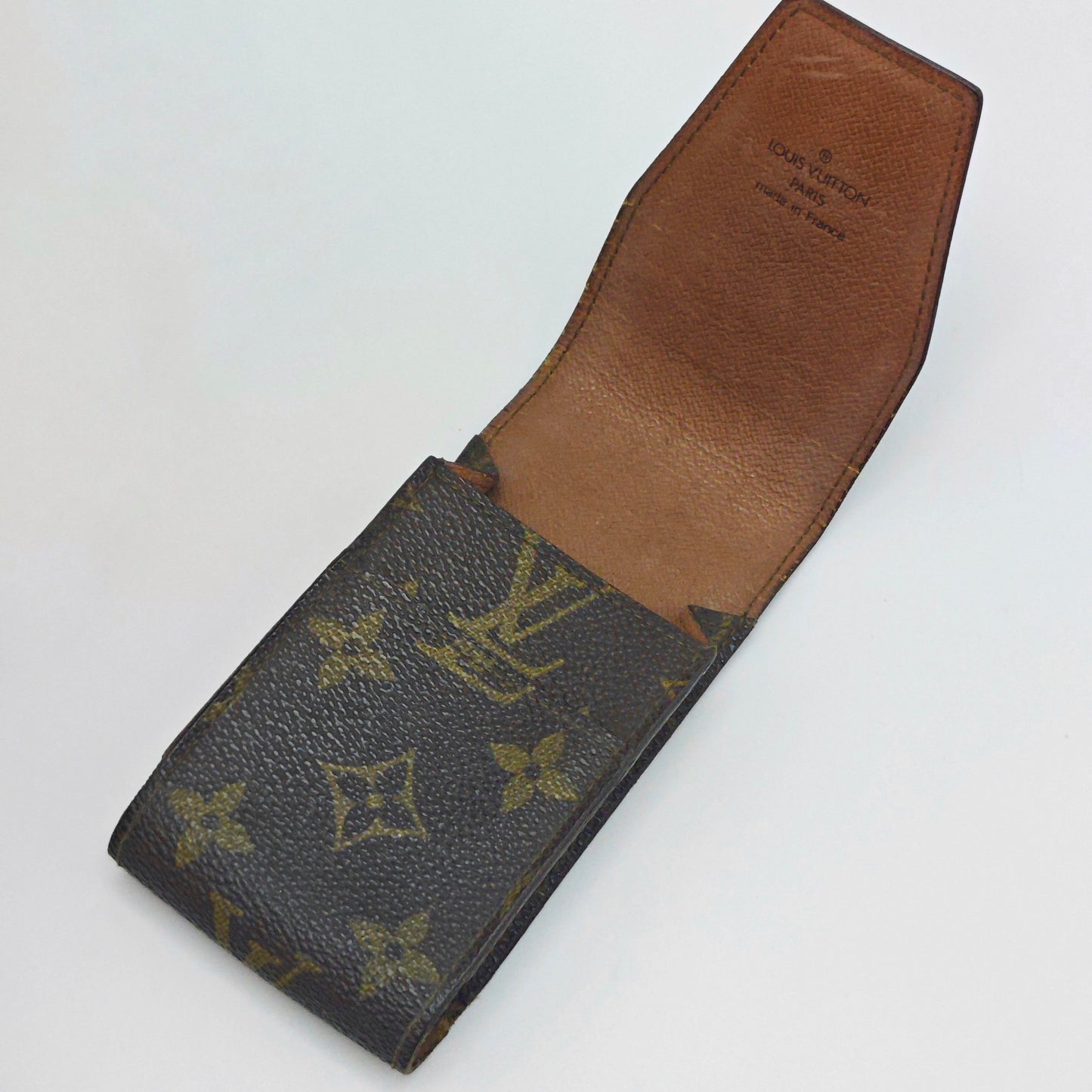 Louis Vuitton - Cigarette Case - Monogram coated canvas with leather interior - Brown - (small)