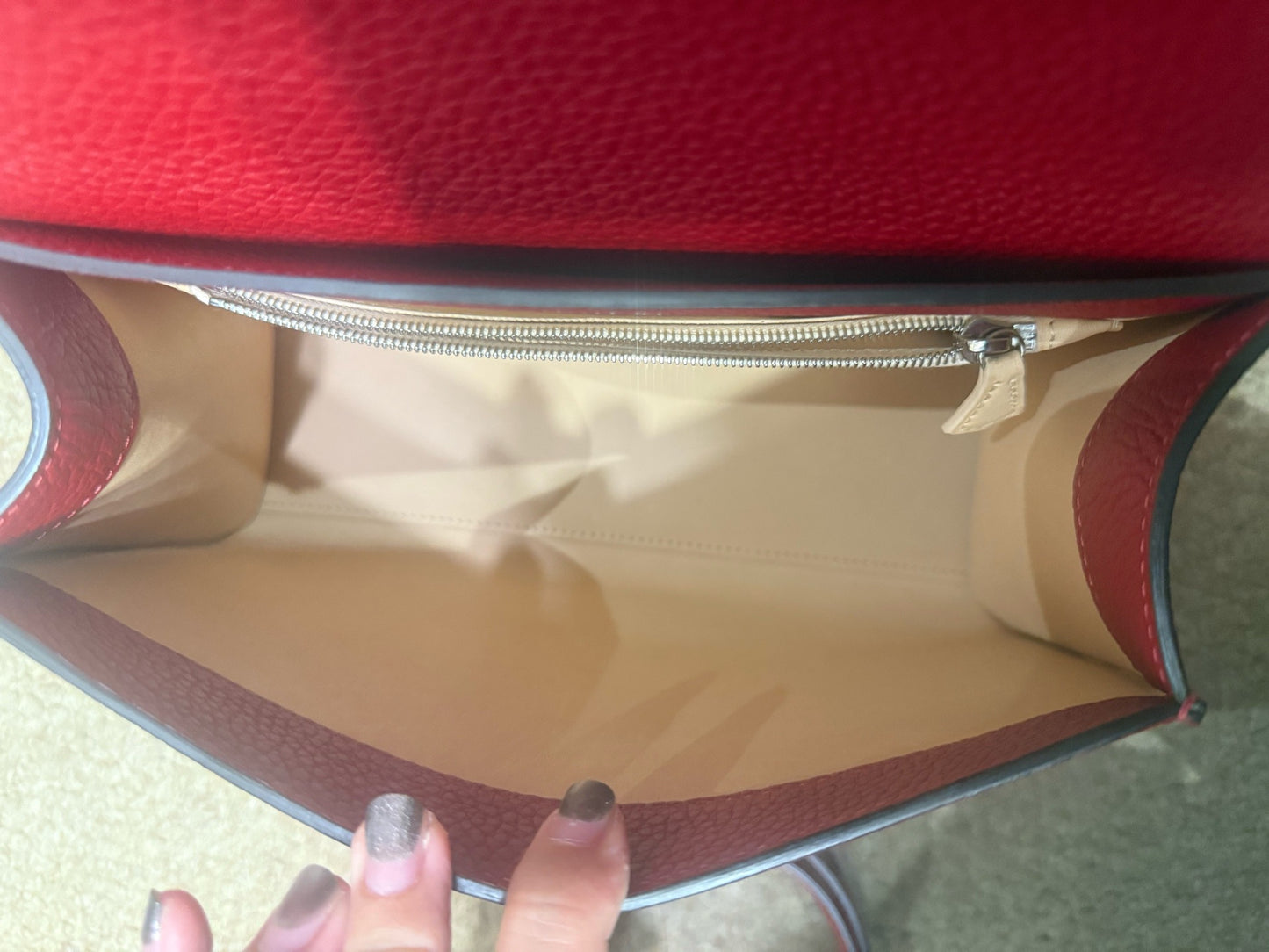 Moynat - Rejane - Grained calfskin leather - Red - (Medium)
