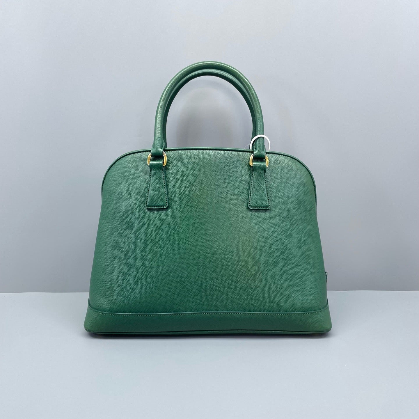 Prada - Saffiano Lux Dome Handbag - Saffiano leather - Green - (medium)