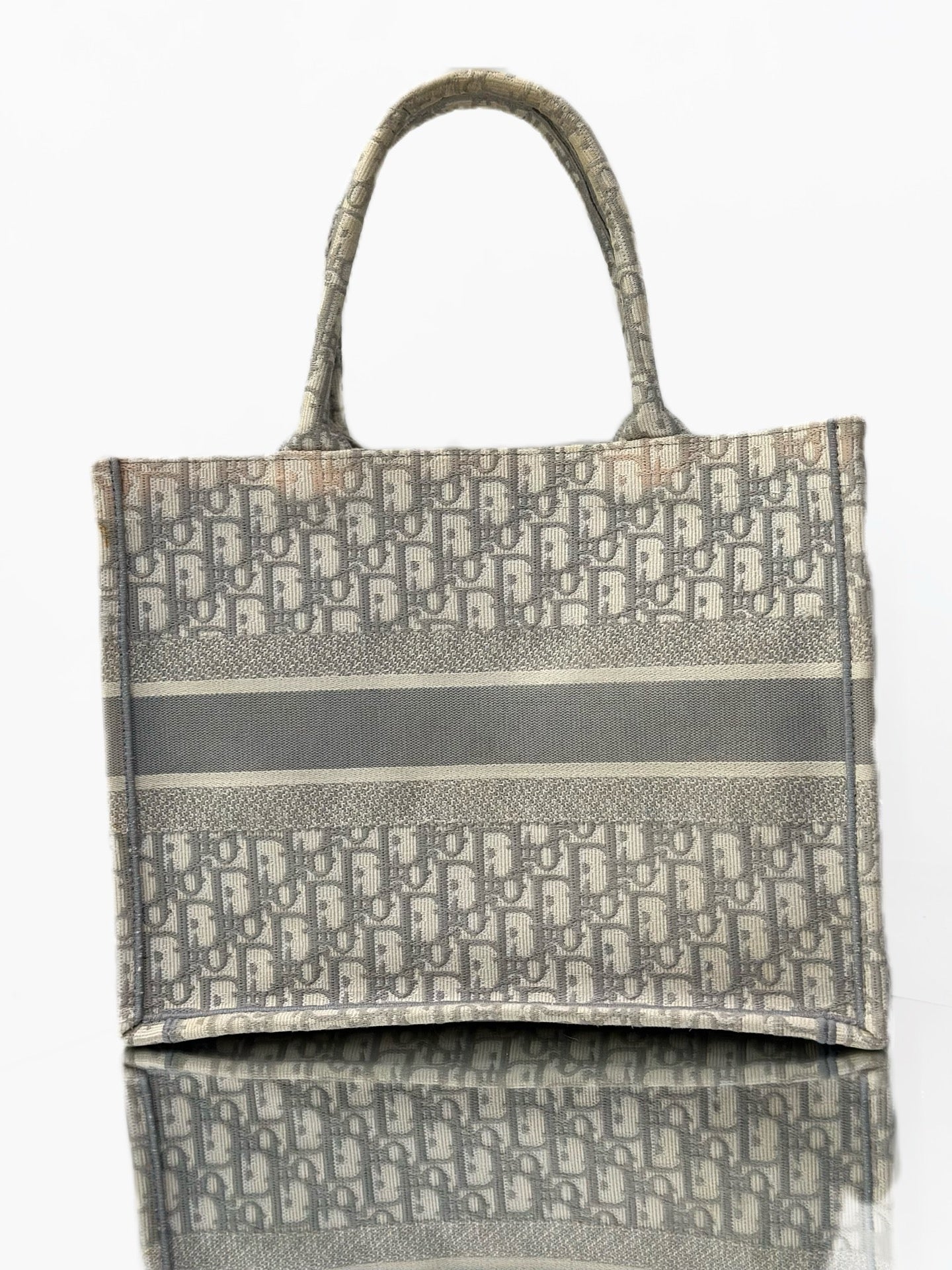 Dior - Book Tote - Oblique Jacquard Canvas - Grey - (medium)