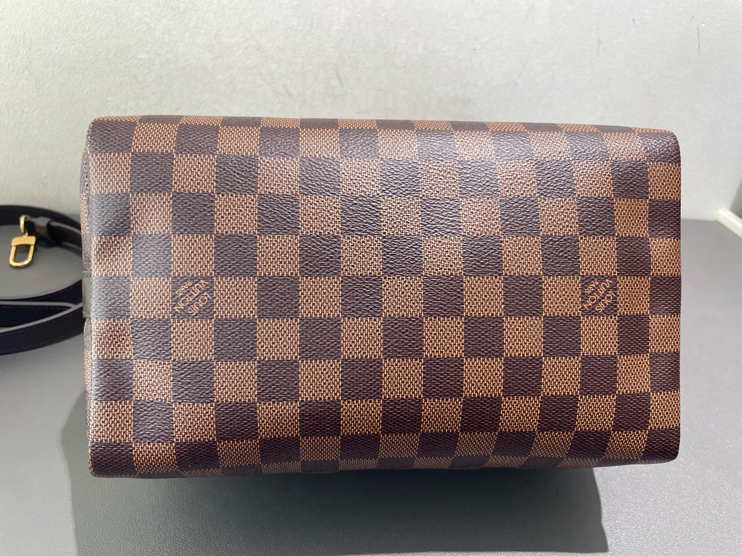Louis Vuitton - Speedy 25 Bandoulière - Damier Ebene coated canvas with smooth leather trim - Brown - (Small)