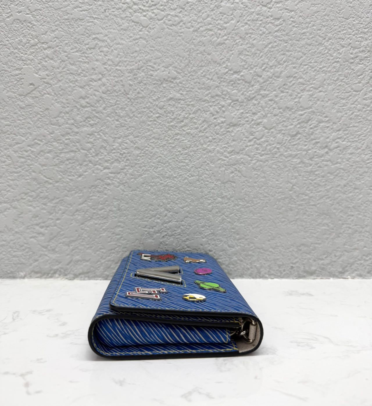 Louis Vuitton - Twist Chain Wallet - Epi leather - Blue - (Mini)