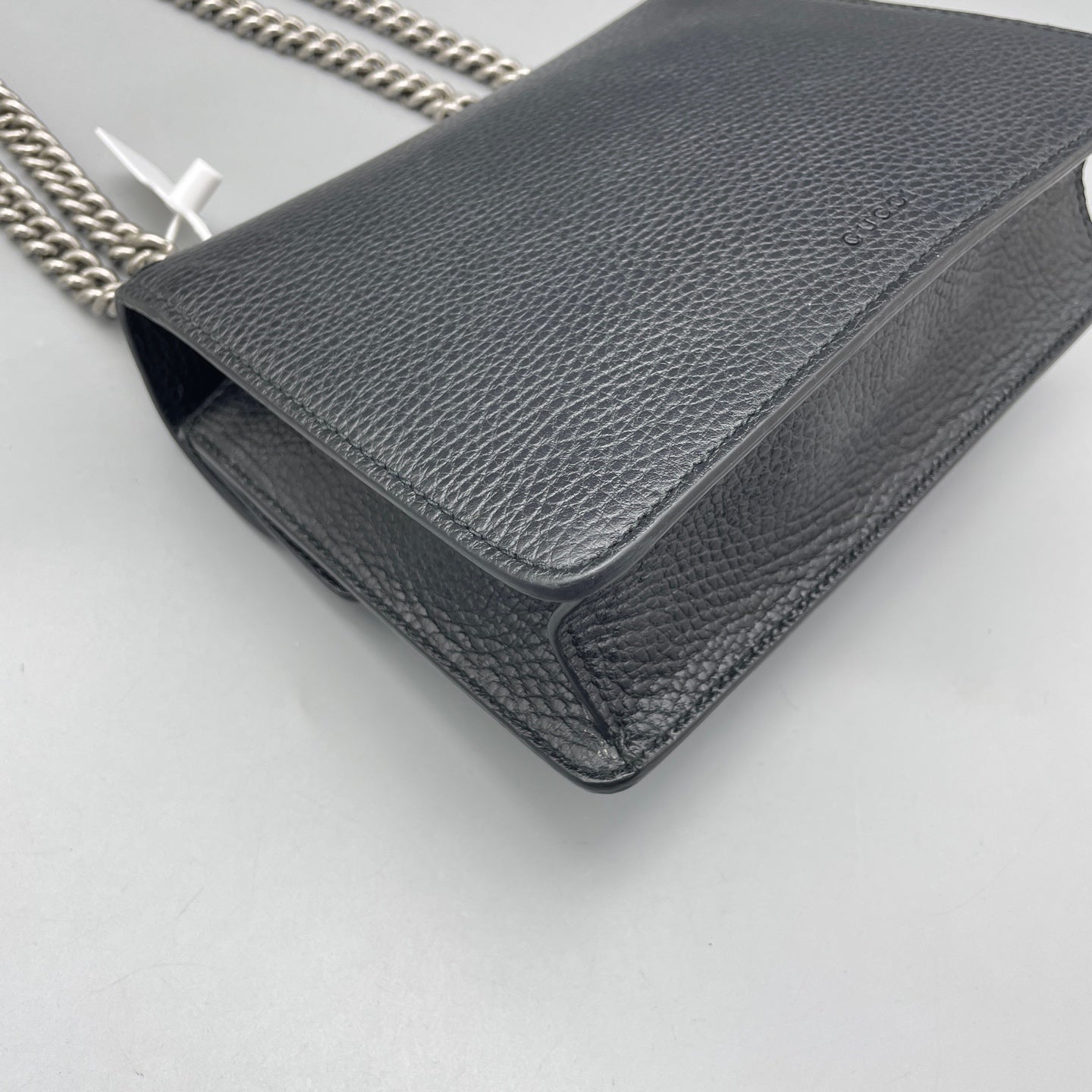Gucci - Dionysus Mini with Crystal Buckle - Grained leather - Black - (mini)