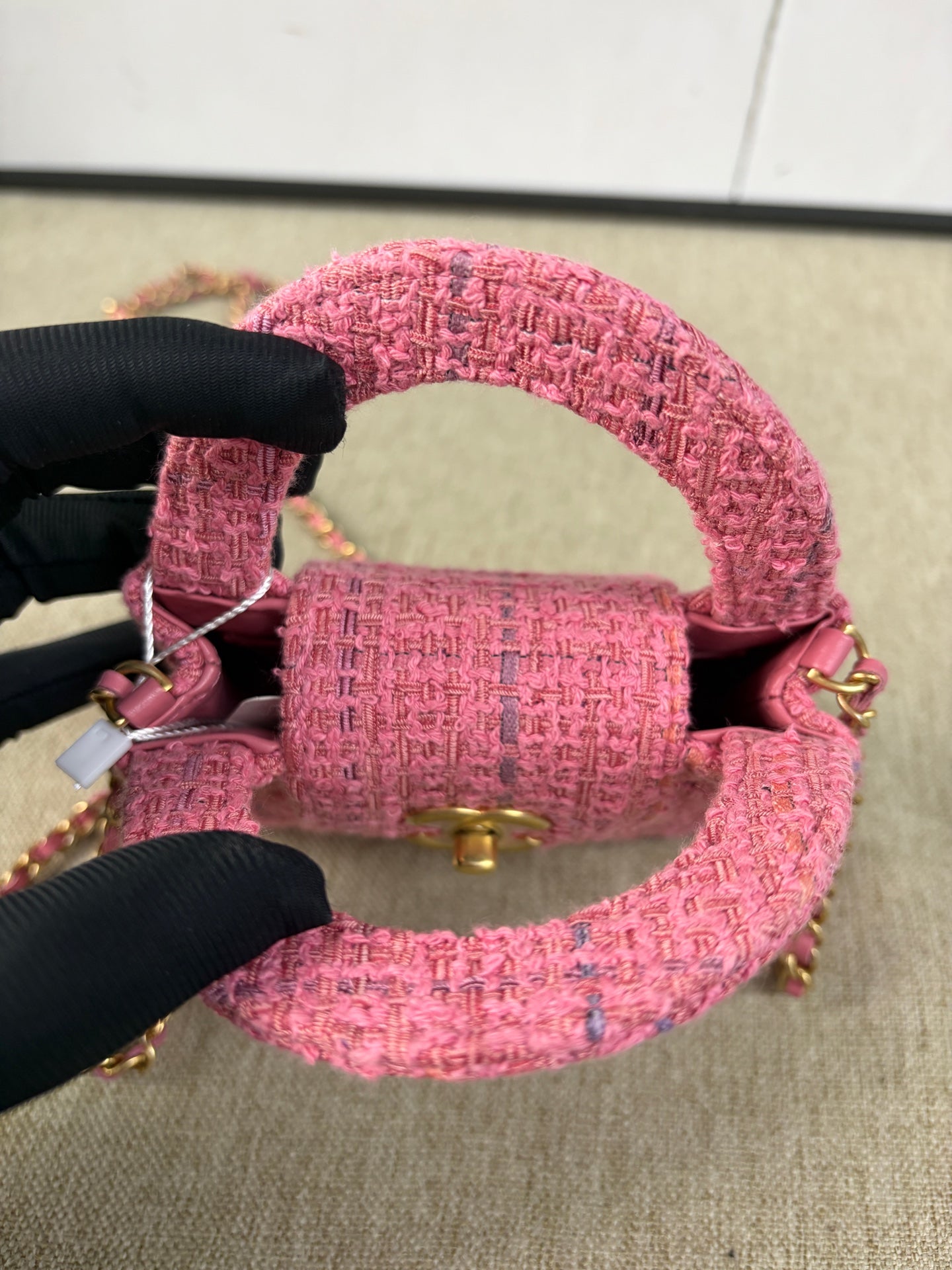 Chanel - Mini Kelly - Tweed - Pink - (mini)