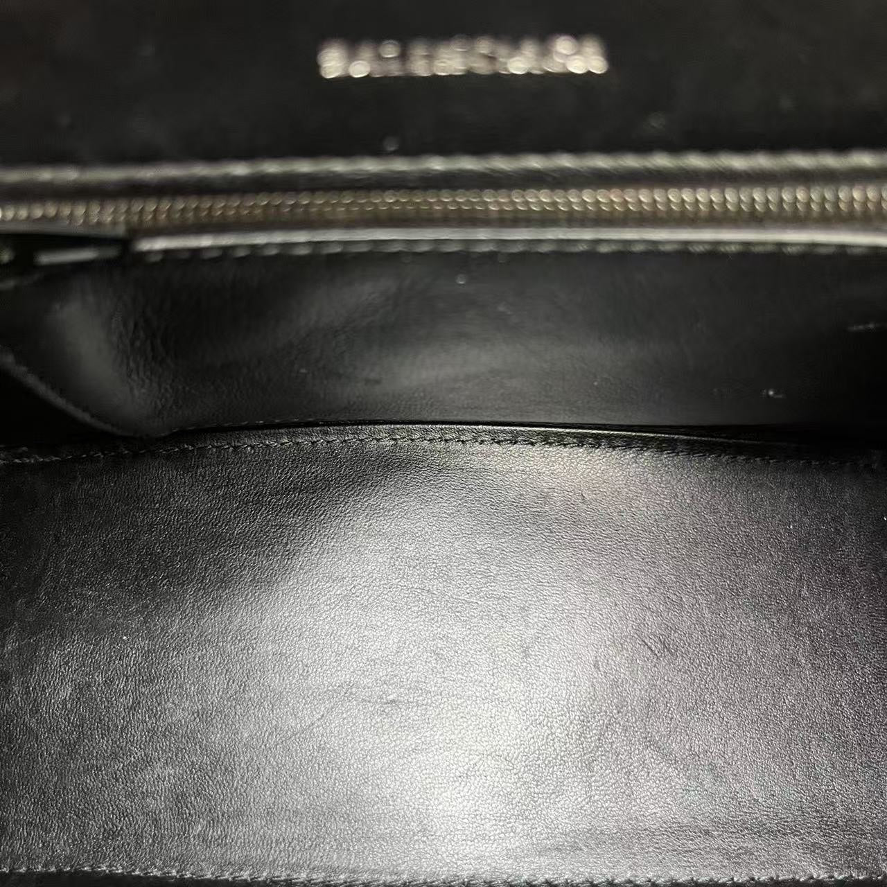 Balenciaga - Hourglass Top Handle Bag - Leather - Black - (Small)
