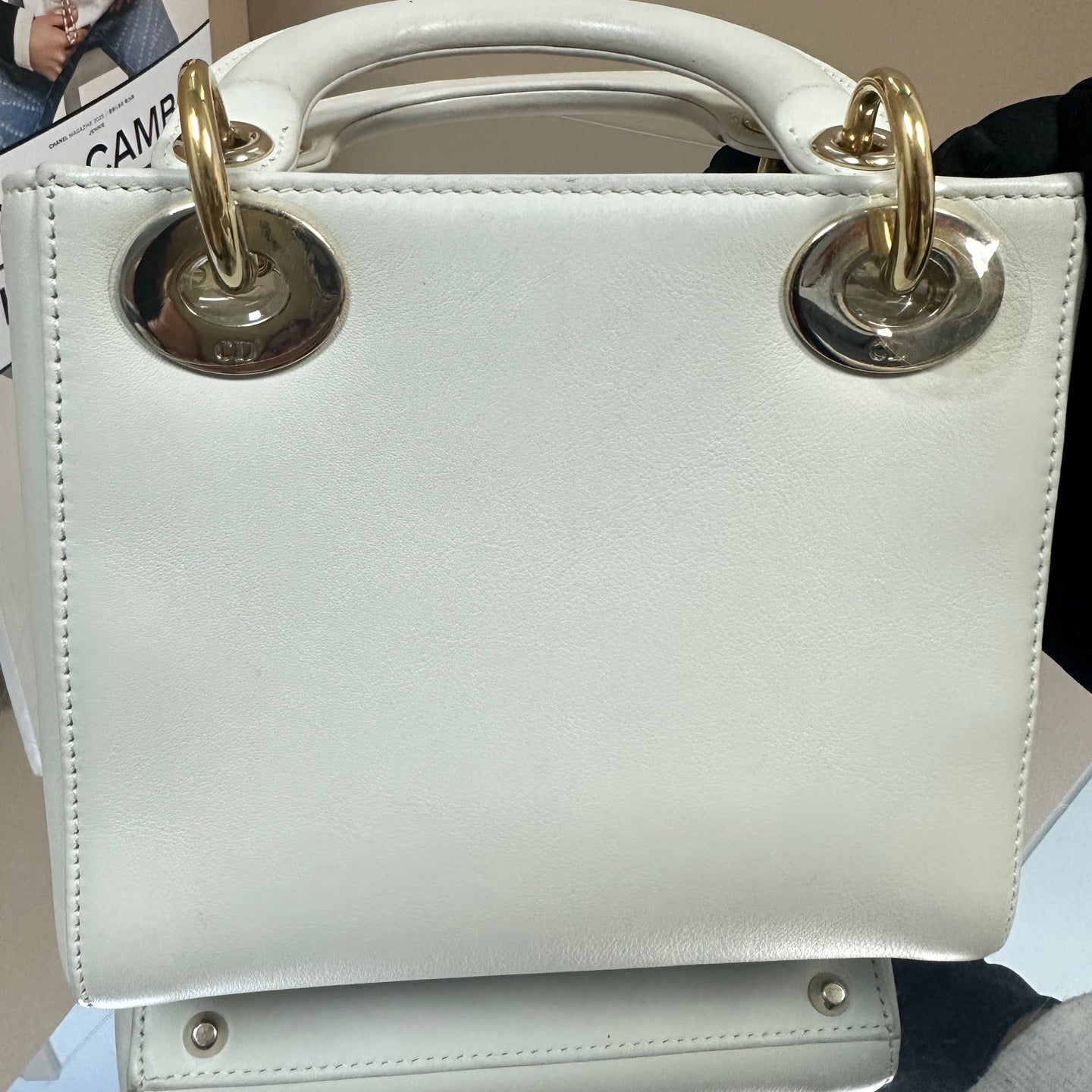 Dior - Lady Dior Mini (Amour Edition) - Leather - White - (mini)