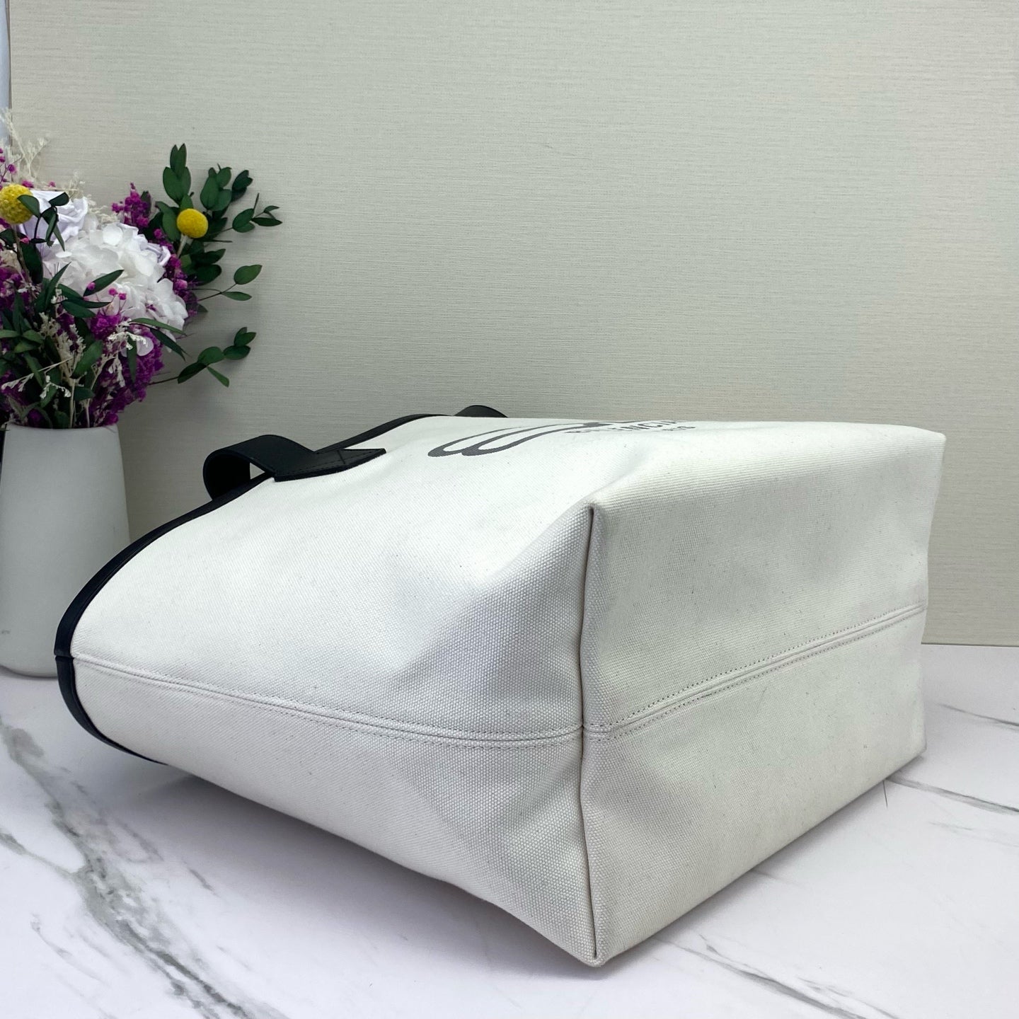 Balenciaga - Jumbo Logo Tote - Cotton - White - (Large)