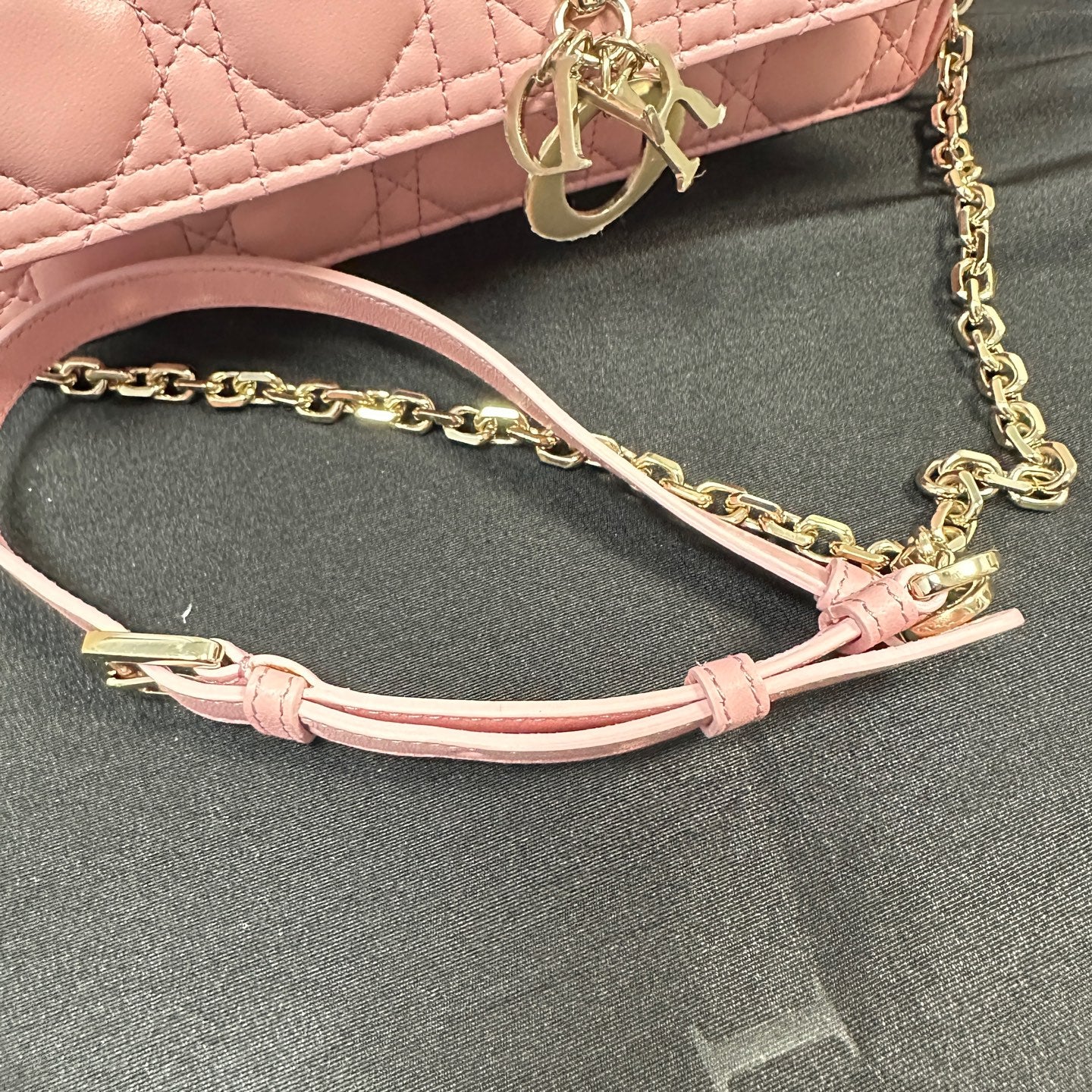 Dior - Miss Dior Flap Bag - Lambskin leather - Pink - (Medium)