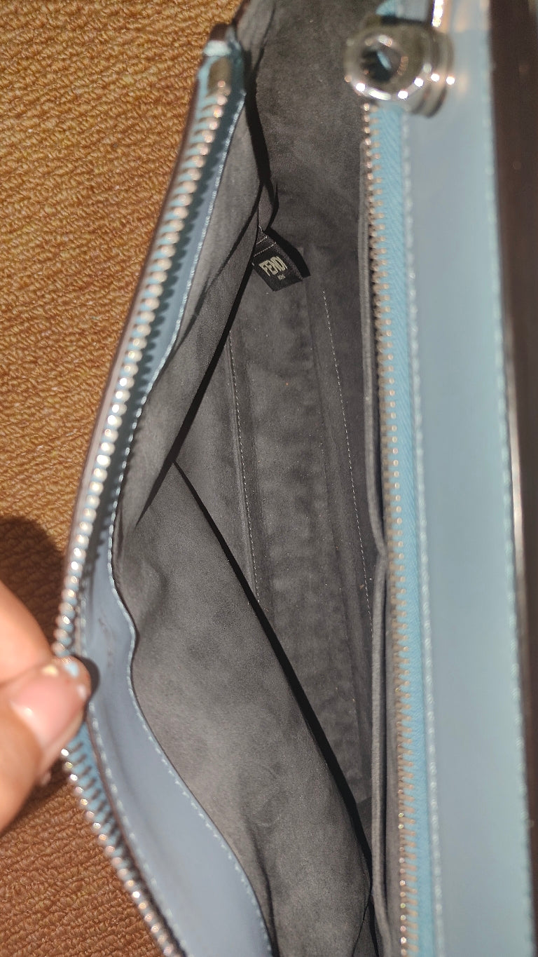 Fendi - Dotcom - Leather - Blue - (Medium)