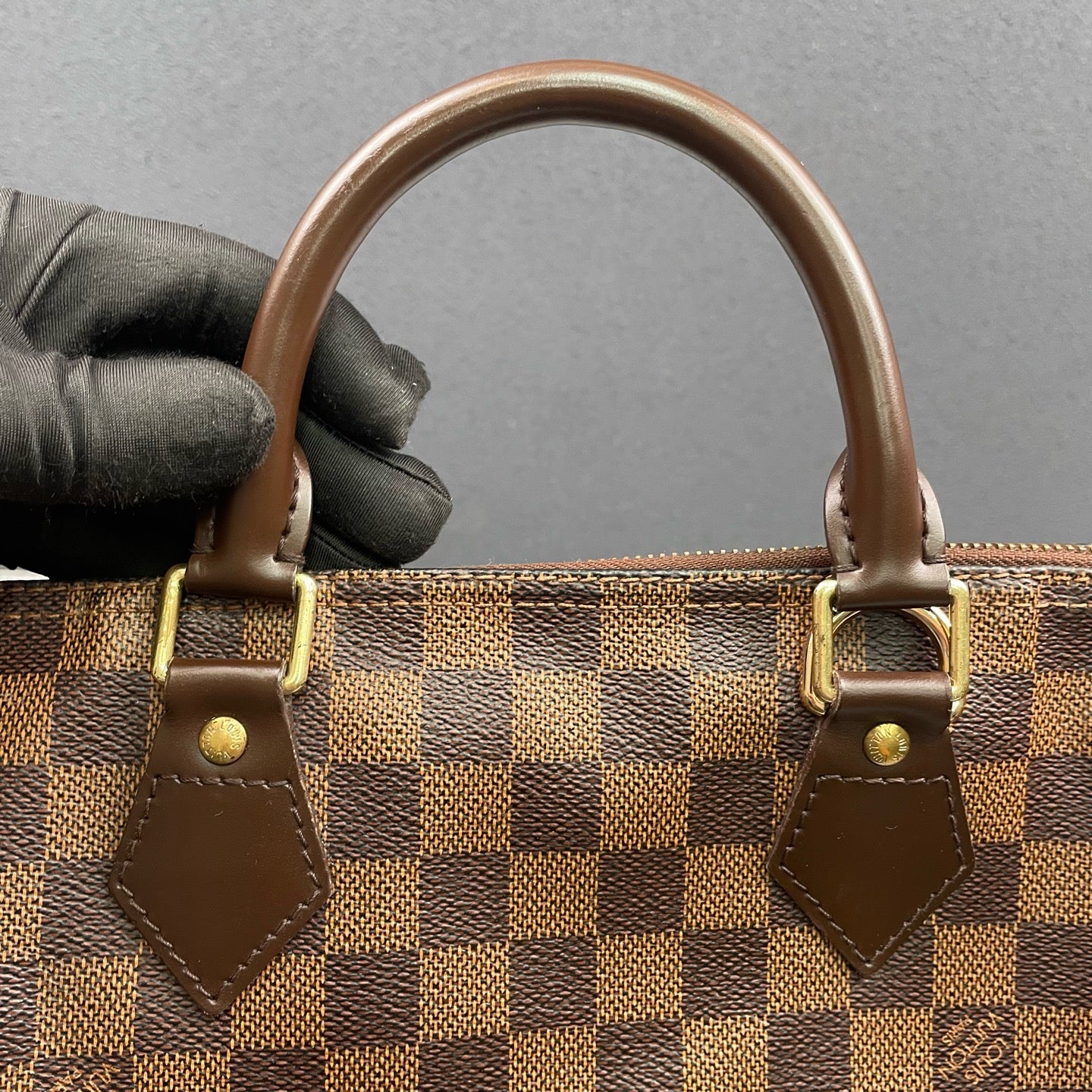 Louis Vuitton - Speedy 30 - Damier Ebene coated canvas with leather trim - Brown - (Medium)