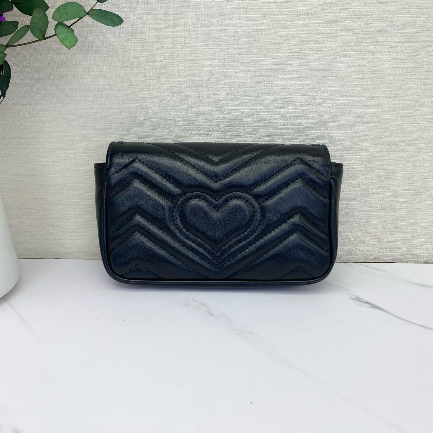 Gucci - Marmont Mini Shoulder Bag - Leather - Black - (mini)