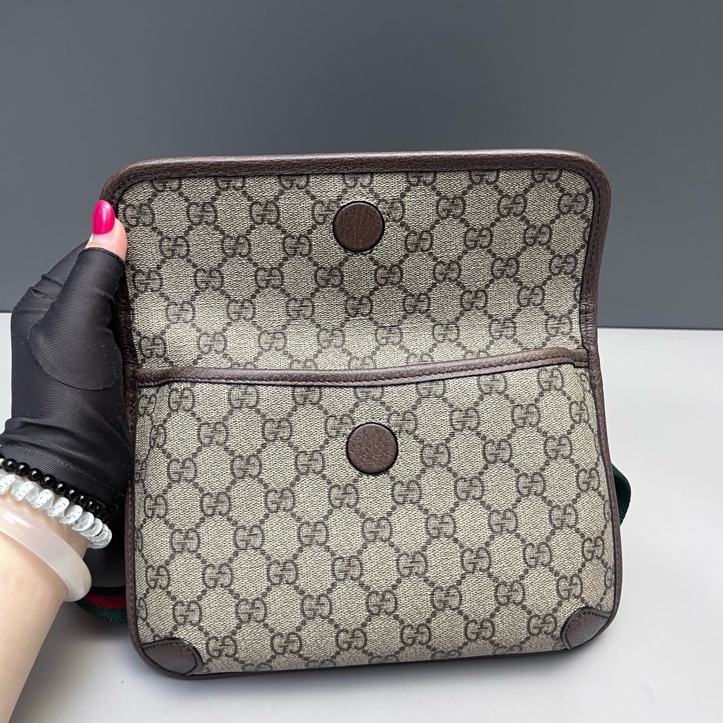 Gucci - Neo Vintage GG Supreme Belt Bag with Feline Head - GG Supreme coated canvas with leather trim - Beige - (small)