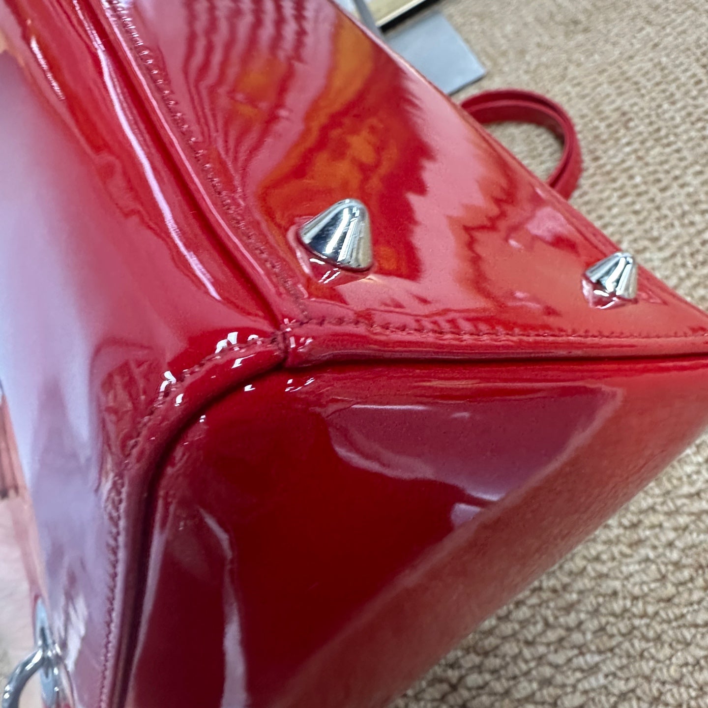 Dior - Lady Dior - Patent leather - Red - (medium)