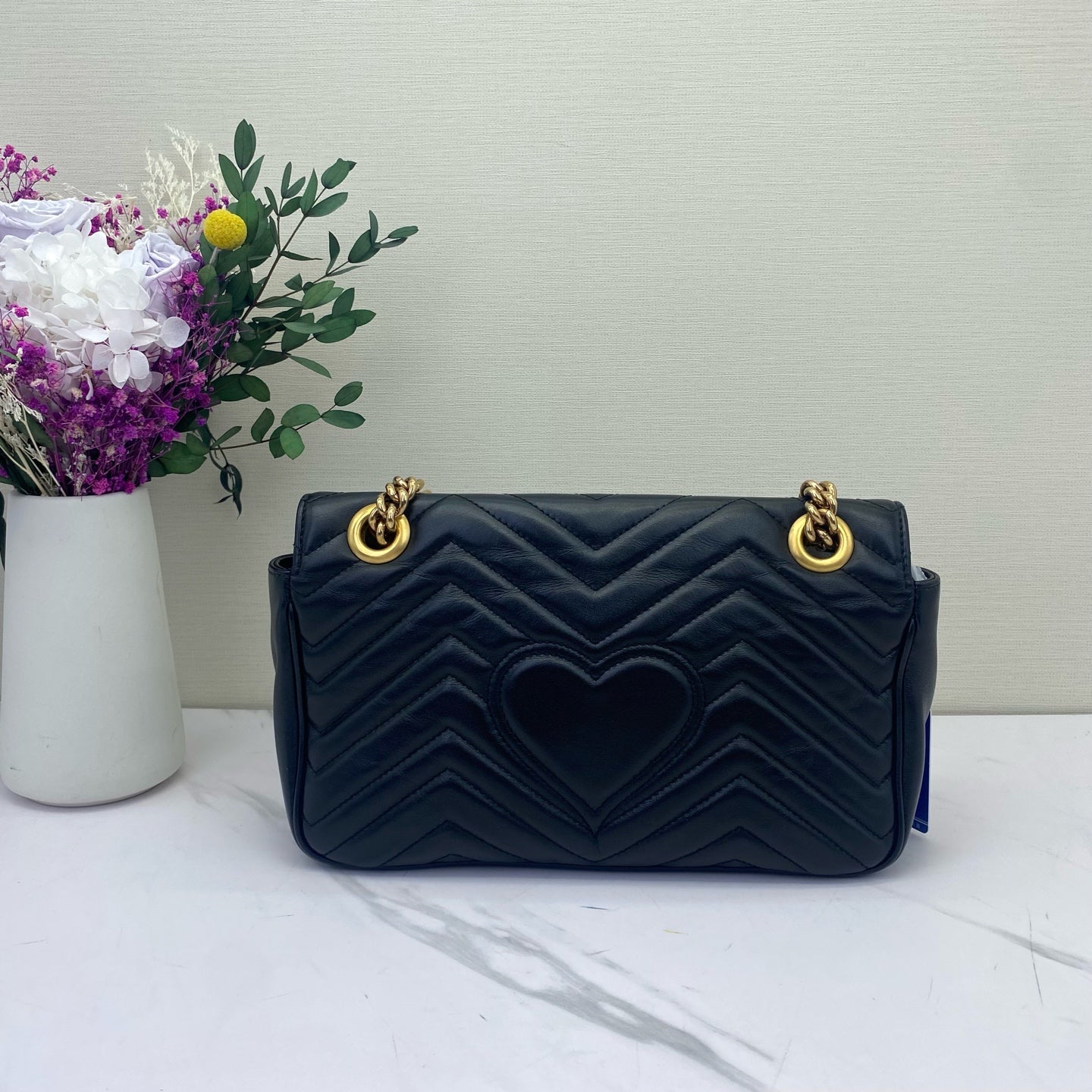 Gucci - Marmont Matelassé Shoulder Bag - Leather - Black - (medium)