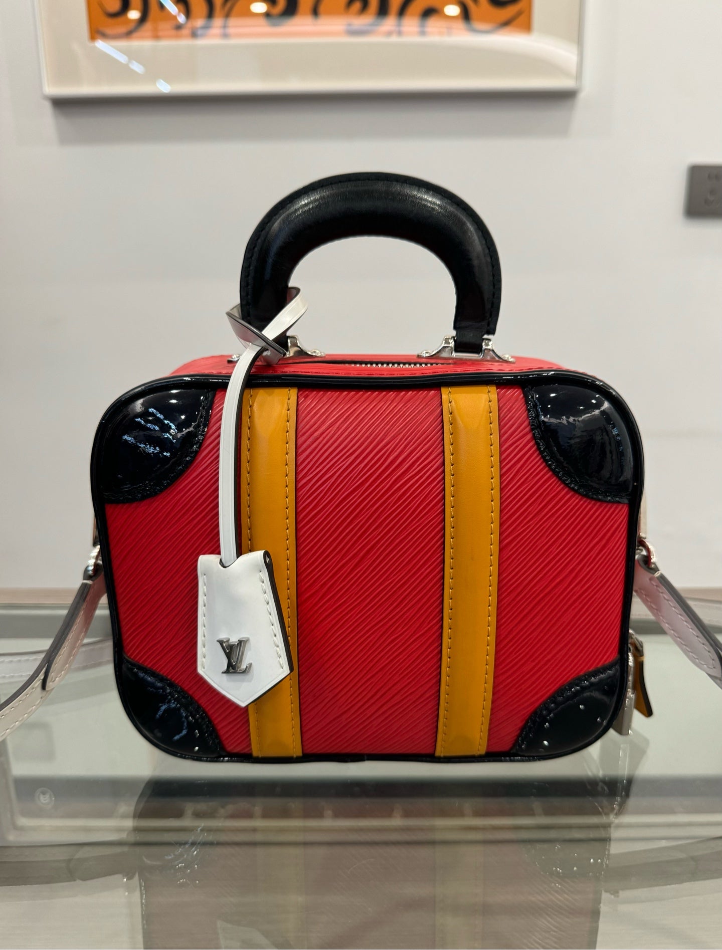 Louis Vuitton - Valisette BB - Epi leather - Red with Black and Yellow Accents - (mini)