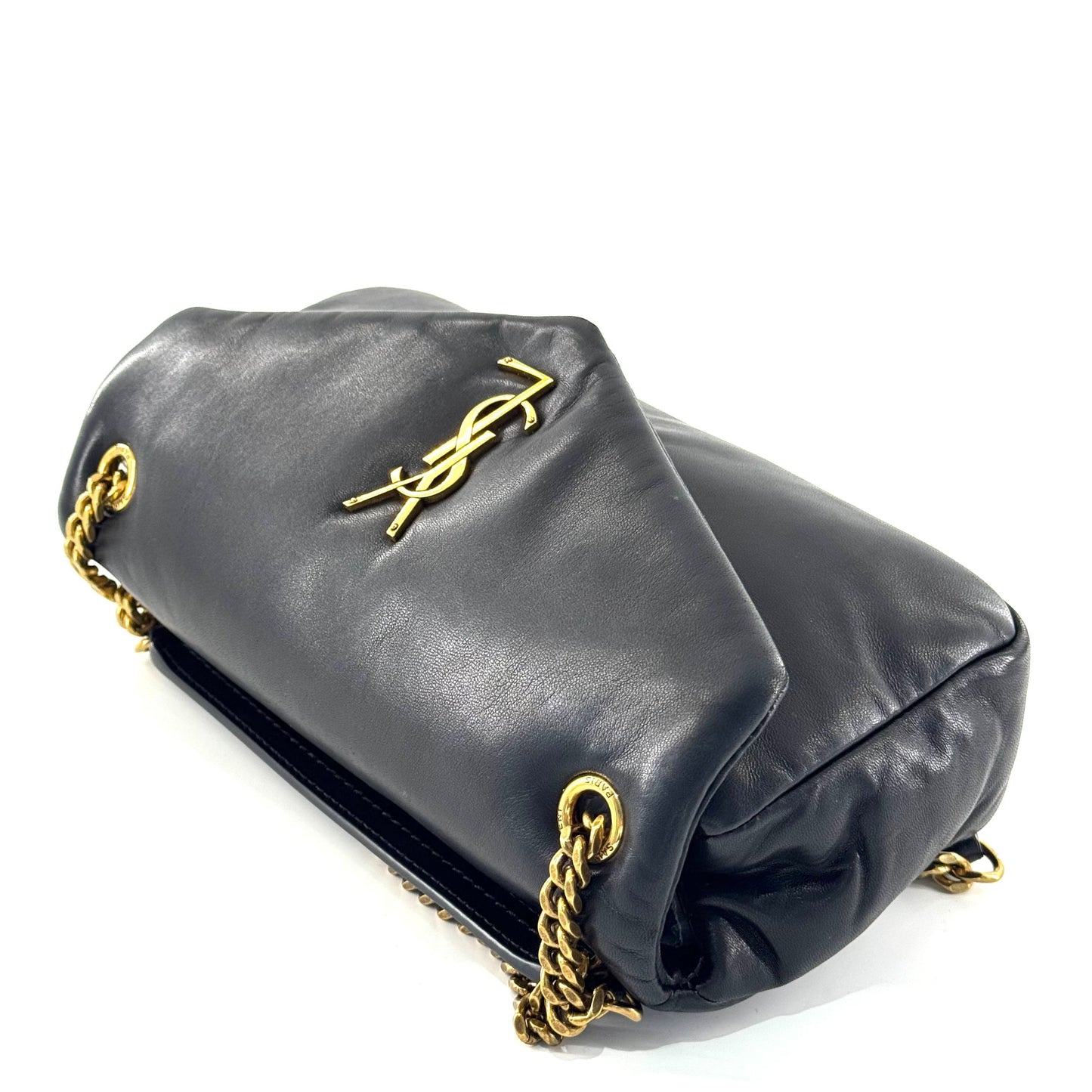Saint Laurent - Calypso Envelope Chain Bag - Lambskin leather - Black with Gold-Tone Hardware - (Medium)