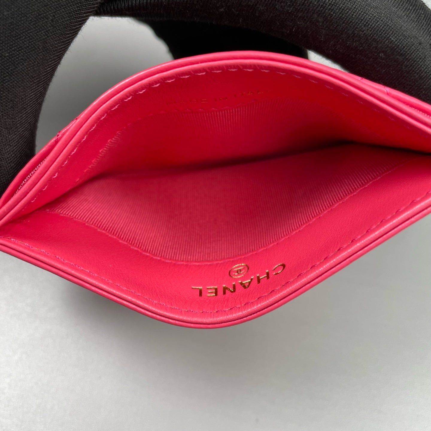 Chanel - 2.55 Series Card Holder - Lambskin leather - Pink with Gold-Tone Hardware - (small)
