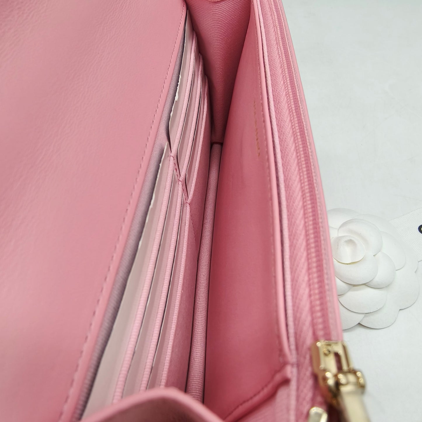Chanel - 22K WOC with Top Handle Chain Bag - Lambskin leather - Pink - (mini)