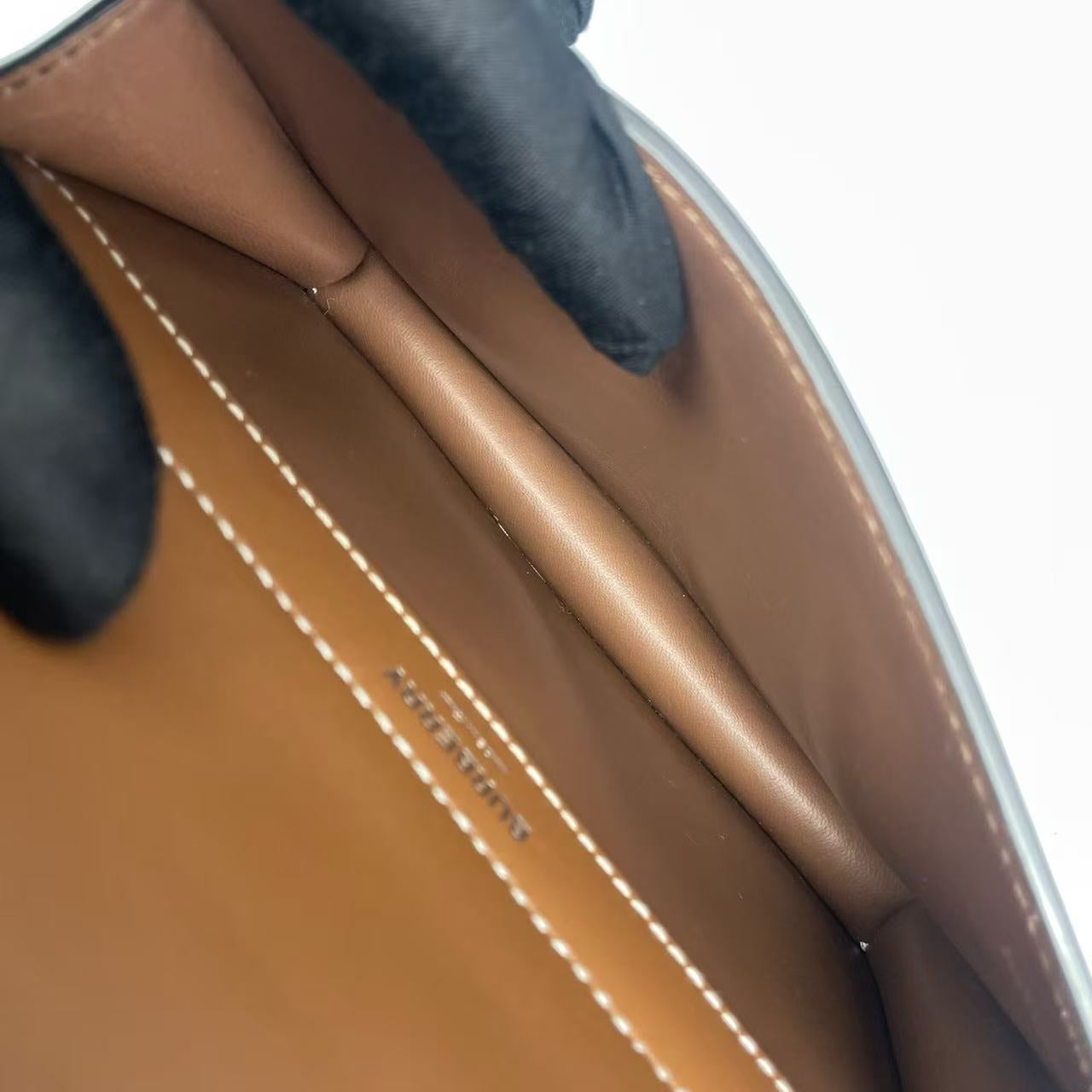 Burberry - Title mini messenger bag - Leather and Canvas - Brown and Beige - (mini)