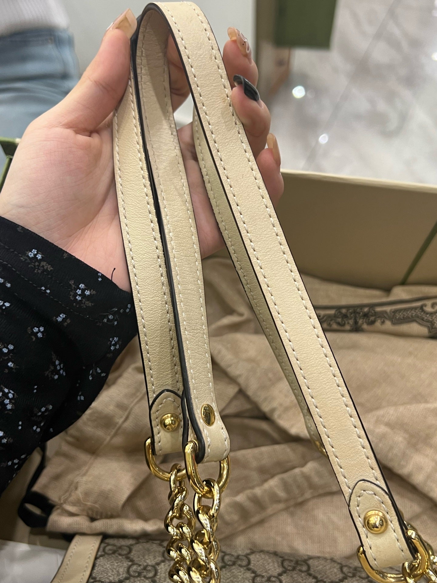 Gucci - Padlock - Coated canvas and Leather - Beige - (small)