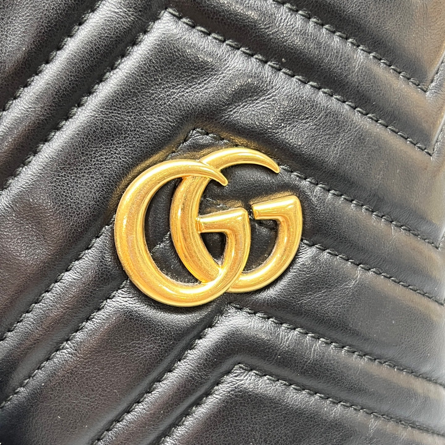 Gucci - GG Marmont Mini Bucket Bag - Leather - Black - (mini)