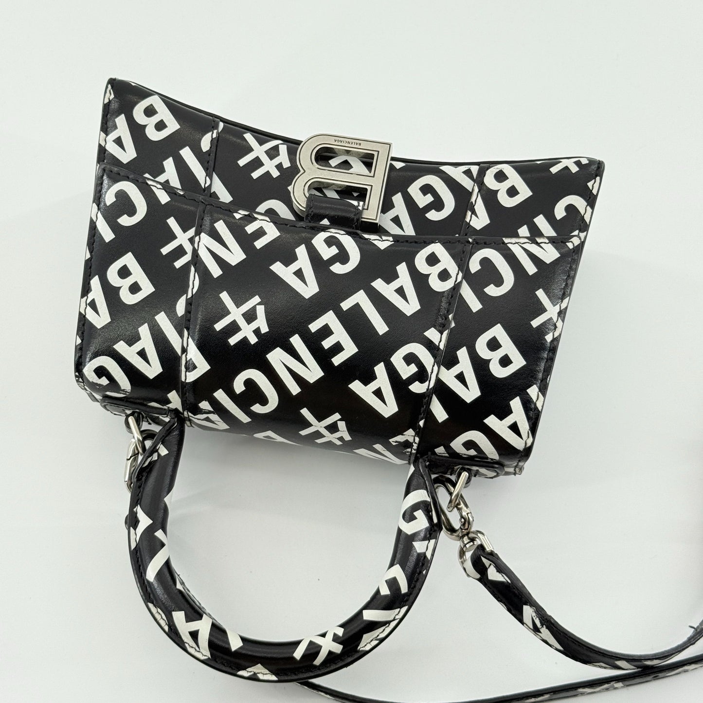 Balenciaga - Hourglass XS Year of the Ox Limited Edition - Leather - Black and White - (mini)