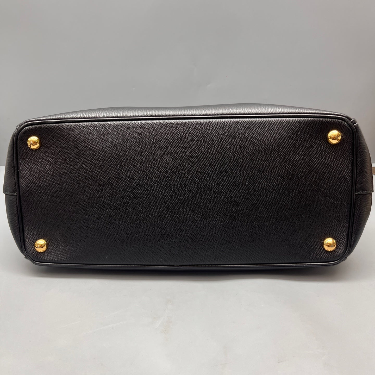 Prada - Galleria Saffiano Double Zip Tote - Saffiano leather - Black - (Medium)