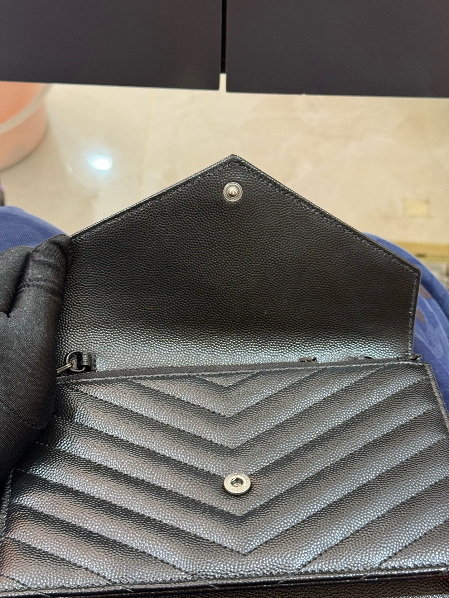 Saint Laurent - Envelope - Leather - Black - (mini)