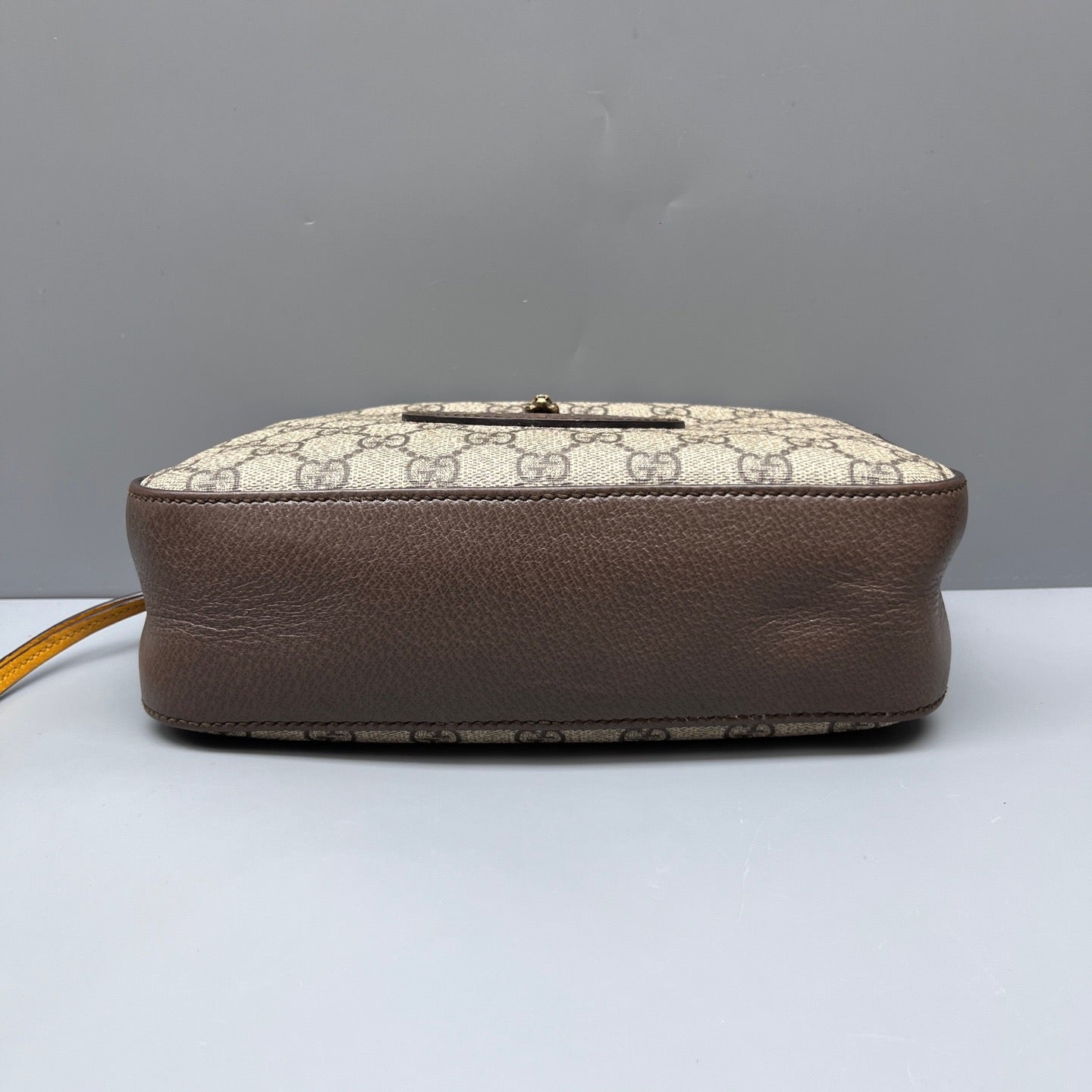 Gucci - Tiger Head Camera Bag - GG Supreme canvas with leather trim - Beige and Brown with Multicolour strap - (small)