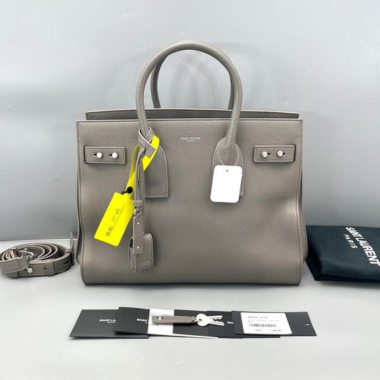 Saint Laurent - Sac de Jour - Leather - Grey - (Medium)