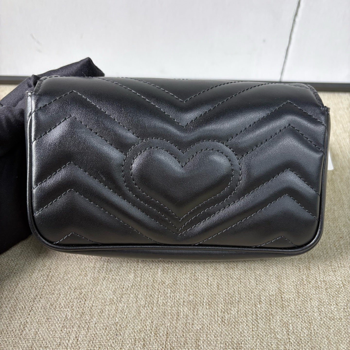 Gucci - GG Marmont Mini - Leather - Black - (mini)