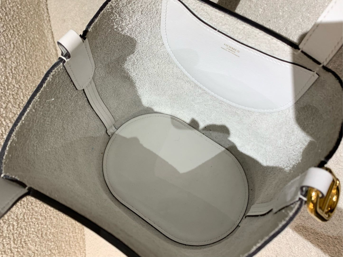 Hermès - In The Loop 18 - Togo Clemence leather - White - (mini)