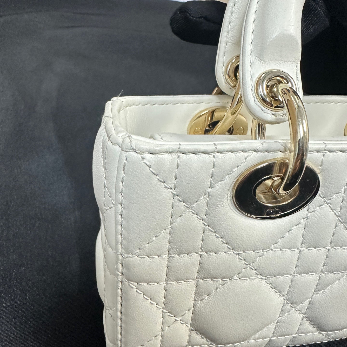 Dior - D-Joy Mini Bag - Leather - White - (mini)